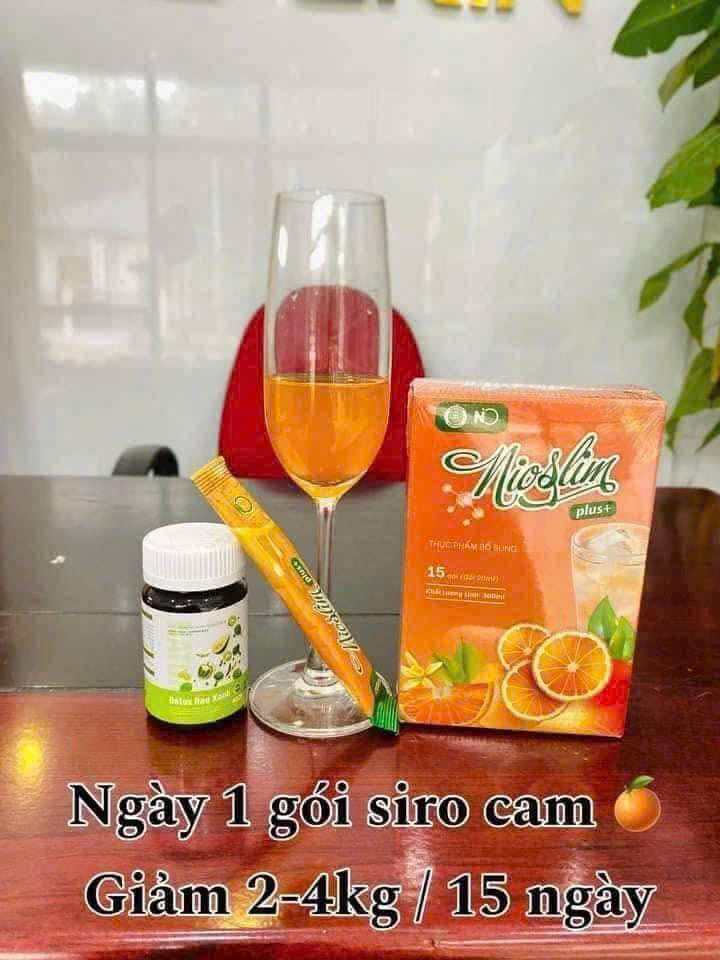 [MUA 1 TẶNG 1_ MẪU MỚI ] Siro Giảm Cân NioSLim X2 Chính Hãng 15 Gói Gôm Nio Slim Giảm Cân An Toàn Hi