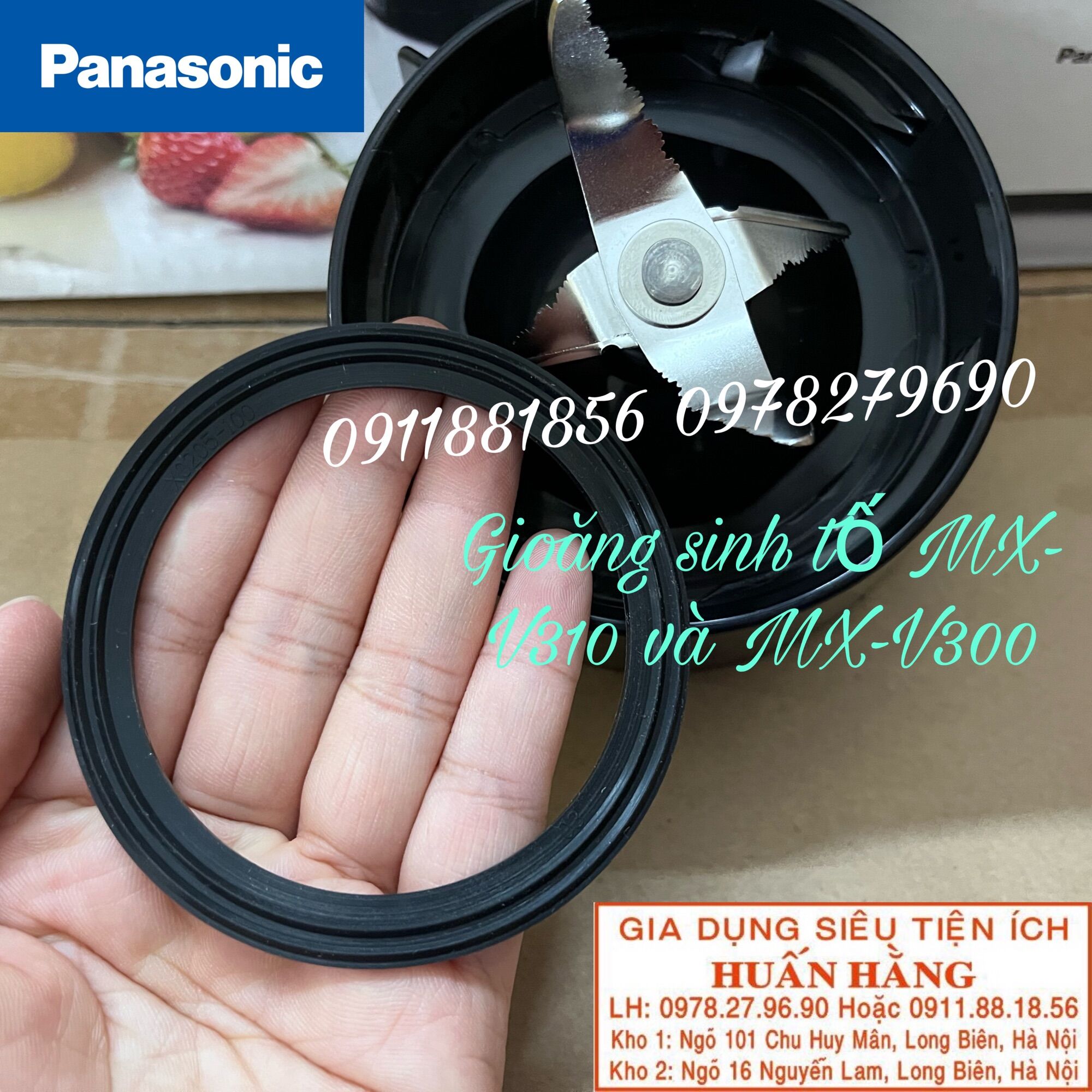 (LINH KIỆN PANASONIC) Gioăng, ron, roăng CAO SU DAO XAY MÁY XAY PANASONIC MX-V300KRA MX-V310KRA...