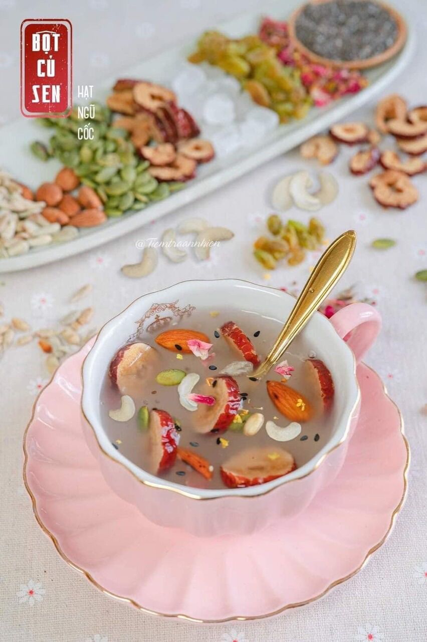 Bột Sen Ngũ Cốt Tâm An hủ 500gr