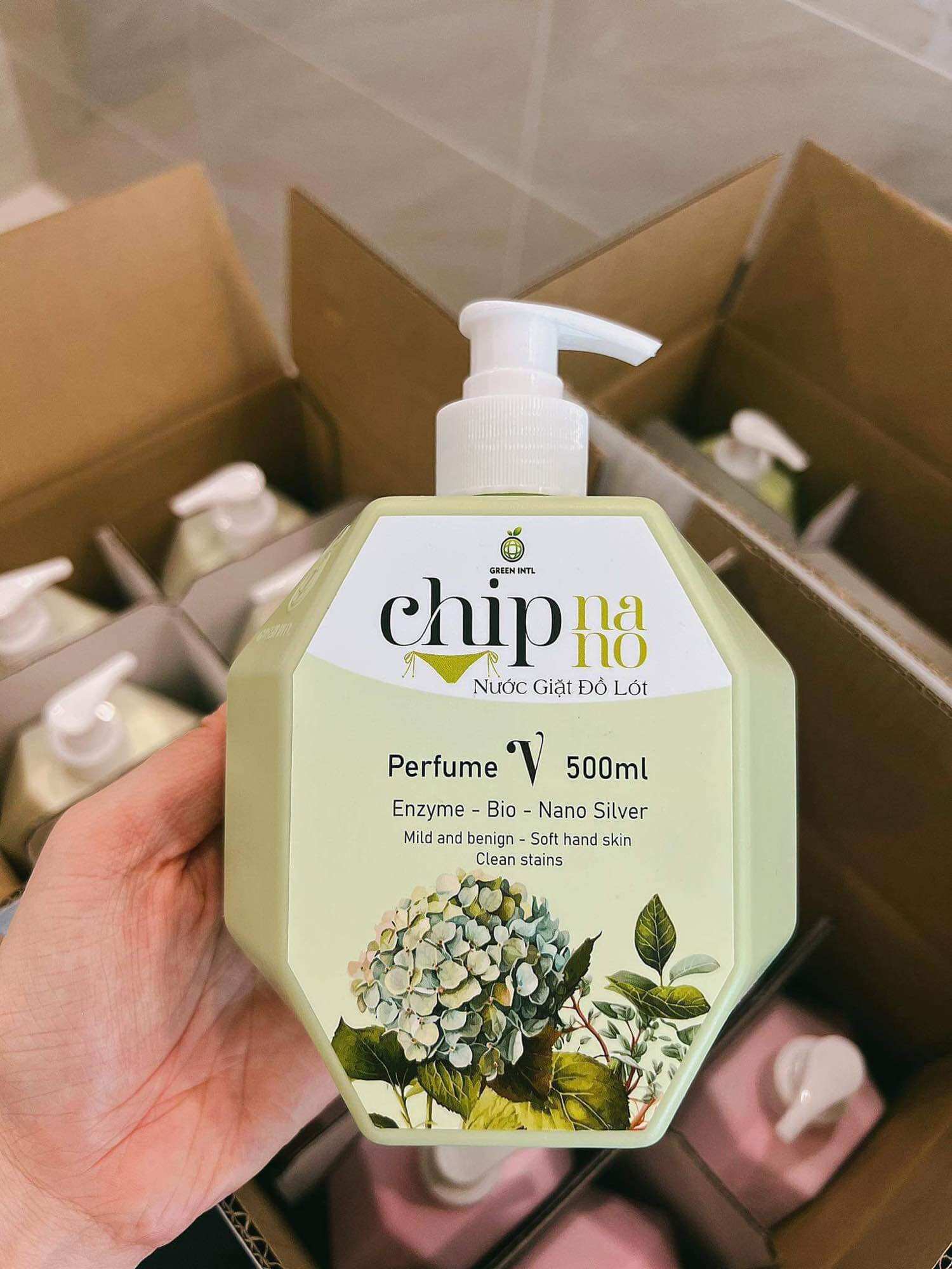 Nước Giặt Đồ Lót CHIP NANO Hương Nước Hoa Pháp 500ML, Làm Sạch Vết Ố, Kháng Nấm Chuyên Sâu Cho Đồ Lót - 3