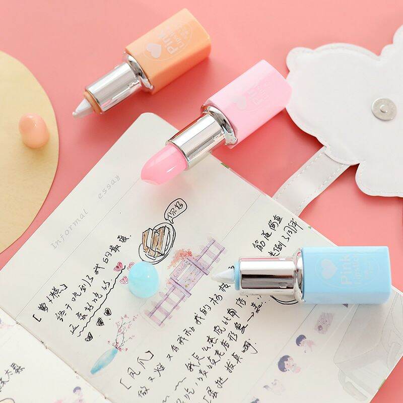 Bút xoá khô dạng kéo hình thỏi son siêu dễ thương