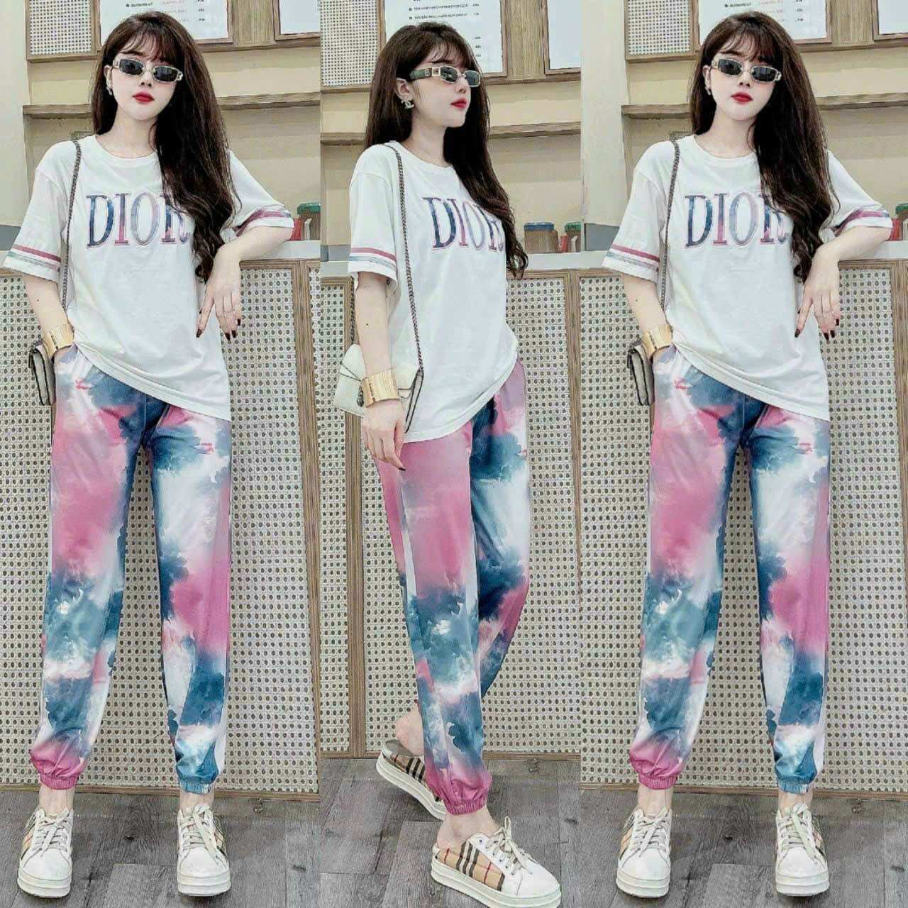 SÉT BỘ DÀI COTTON PHỐI 3D CAO CẤP