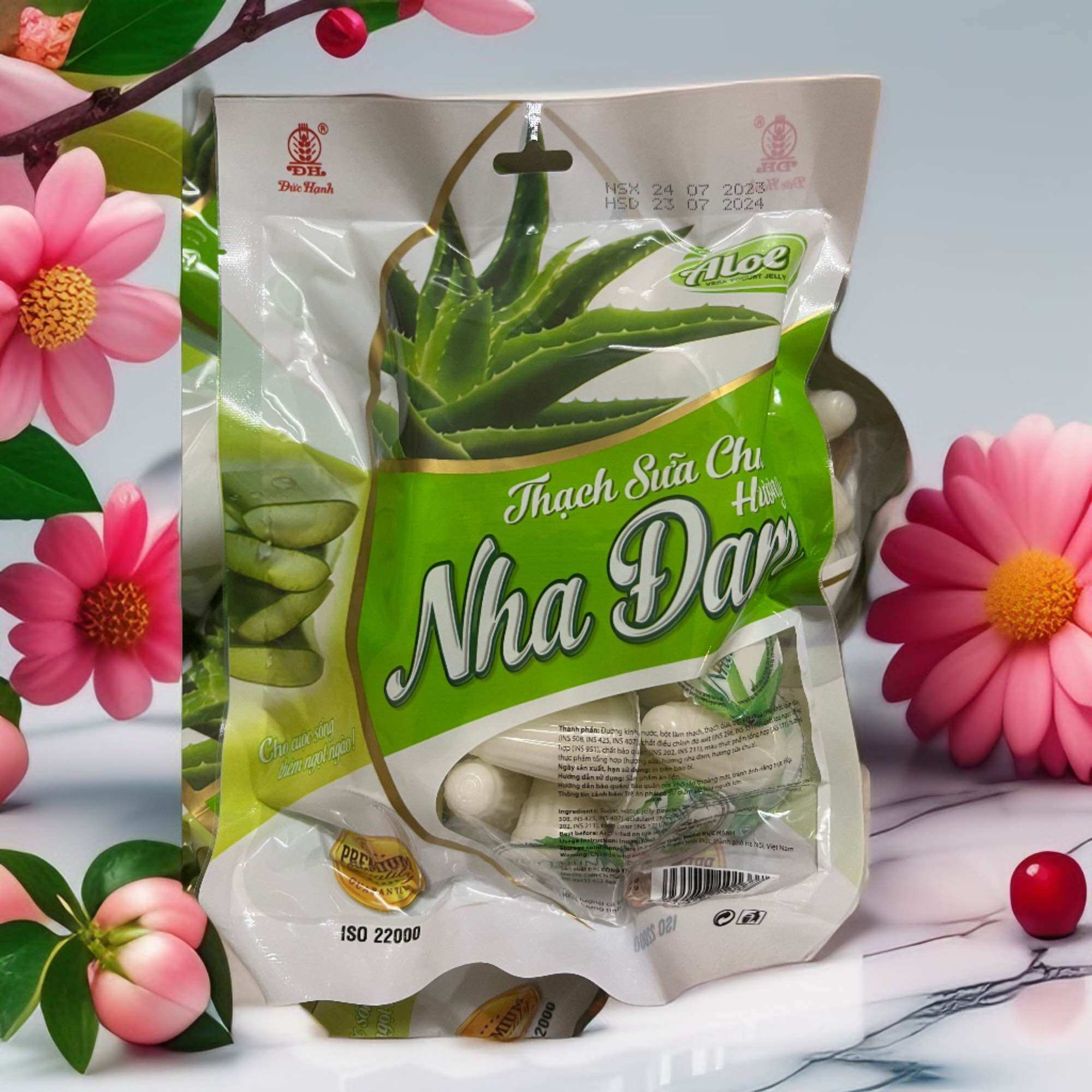 Thạch sữa chua nha đam đức hạnh túi 400gr