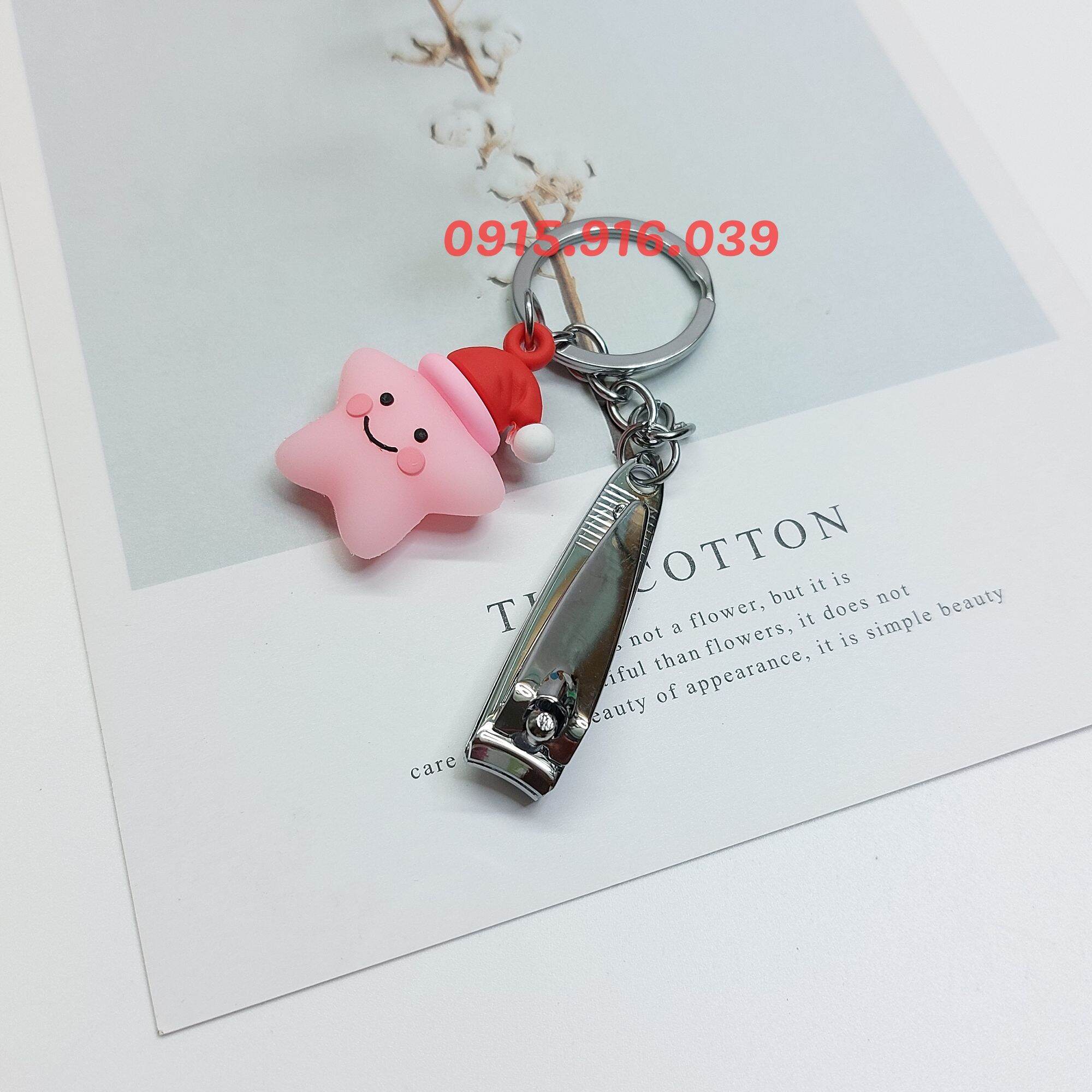 Bấm Móng Tay Kèm Móc Khóa Cao Su Dễ Thương
