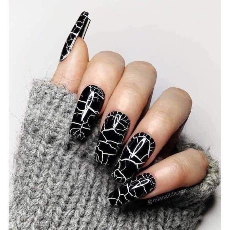 Sơn gel nứt lẻ chai đen