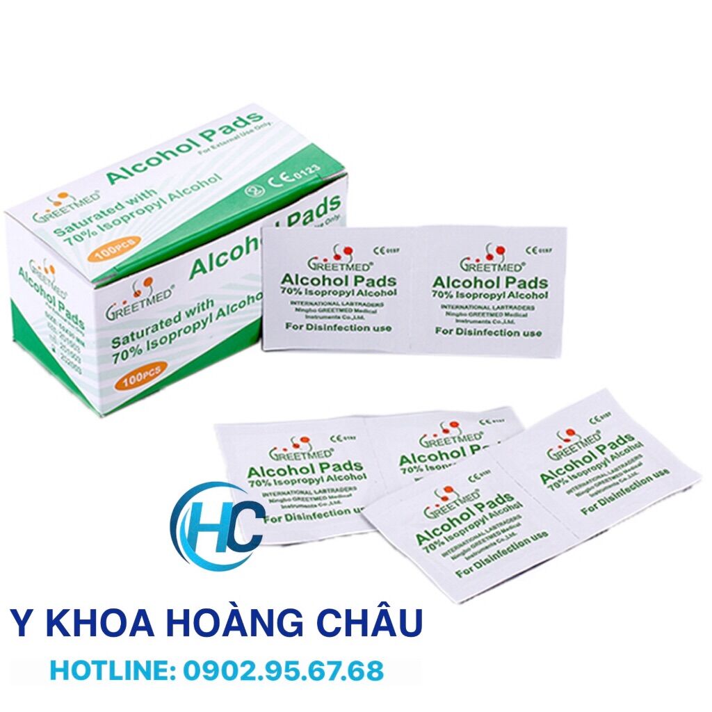 Gạc tẩm cồn greetmed