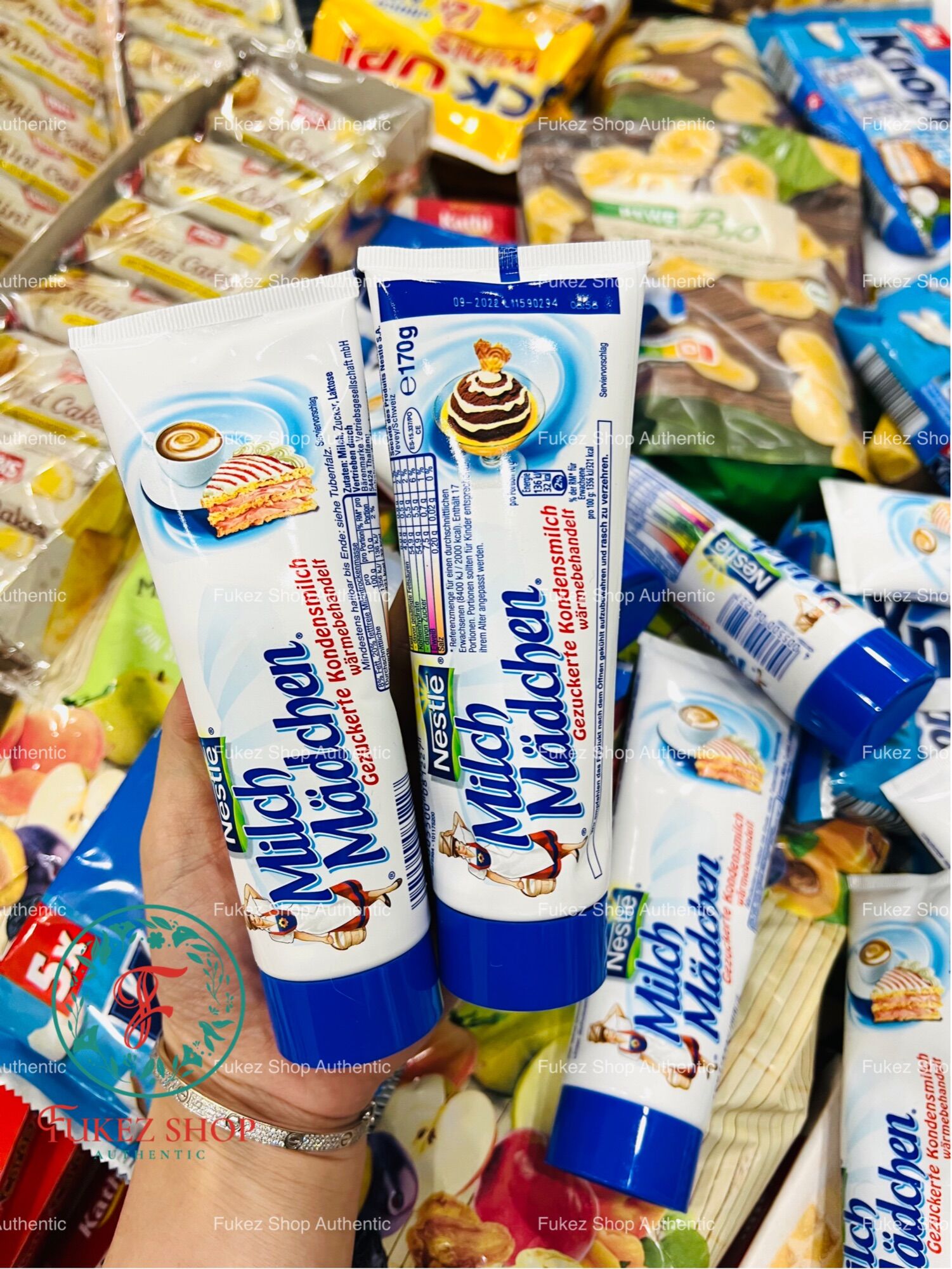 Sữa đặc dạng tuýp Nestle Đức 170g