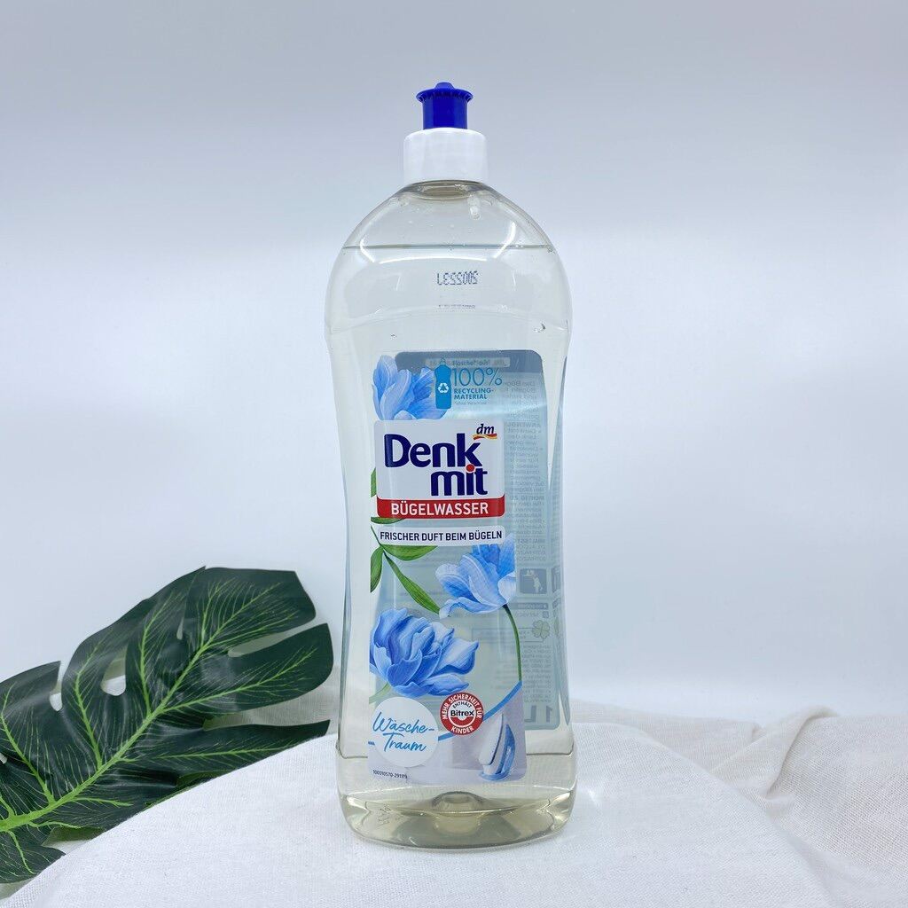 Nước Thơm dùng Ủi Quần áo Denkmit B gelwasser 100% 1L