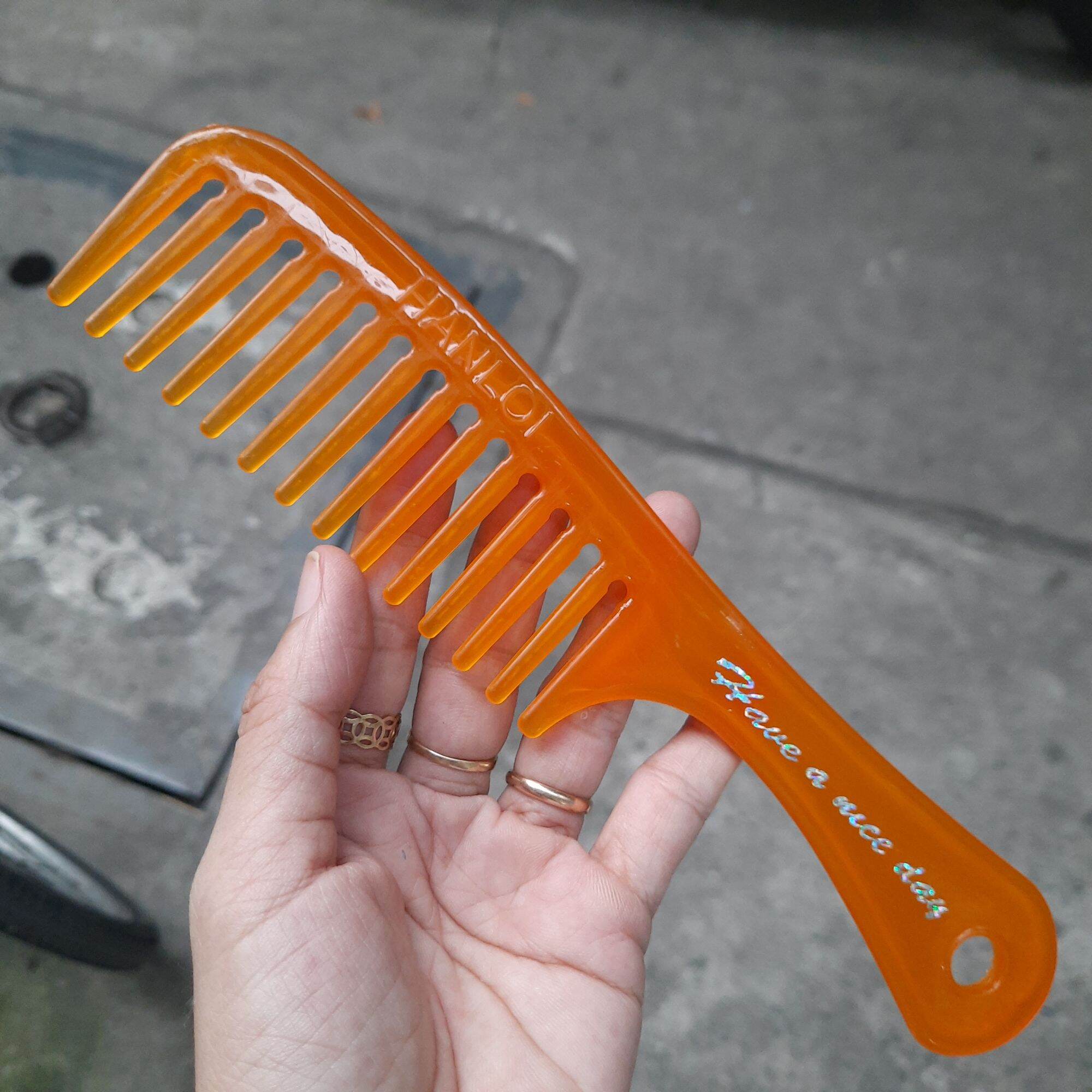 Lược thưa chải tóc rối,tóc xoăn cở vừa (dài 21cm)