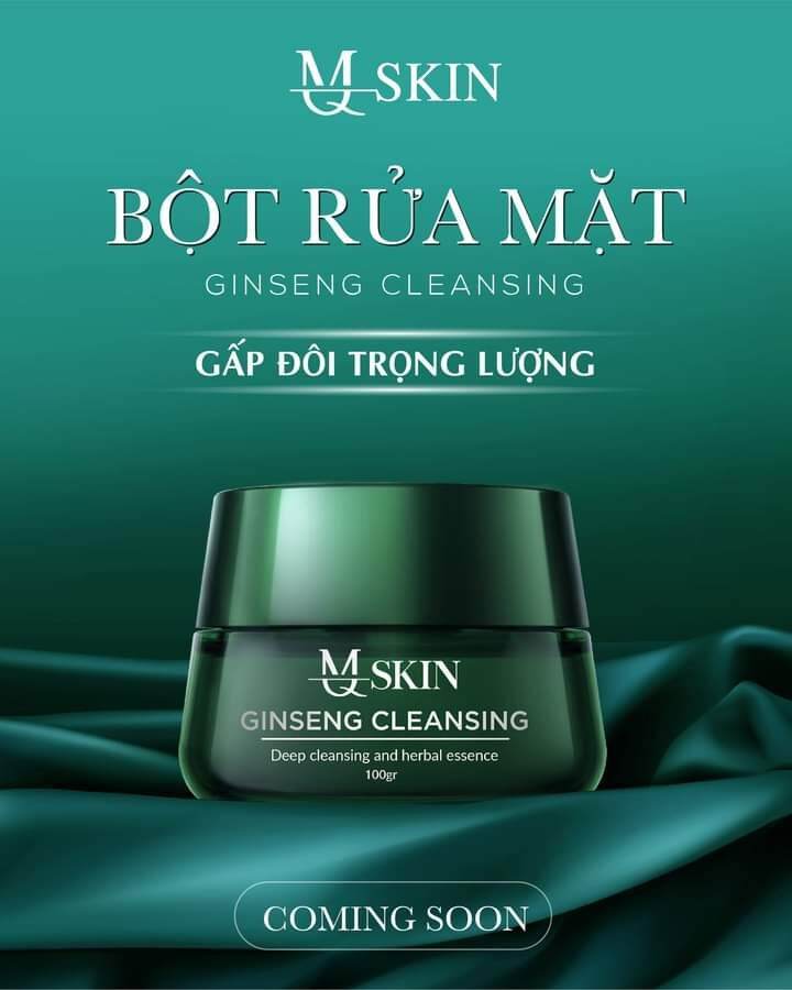 Bột Rửa Mặt Nhân Sâm Nhụy Hoa Nghệ Tây Mq Skin Mẫu Mới 100Gr