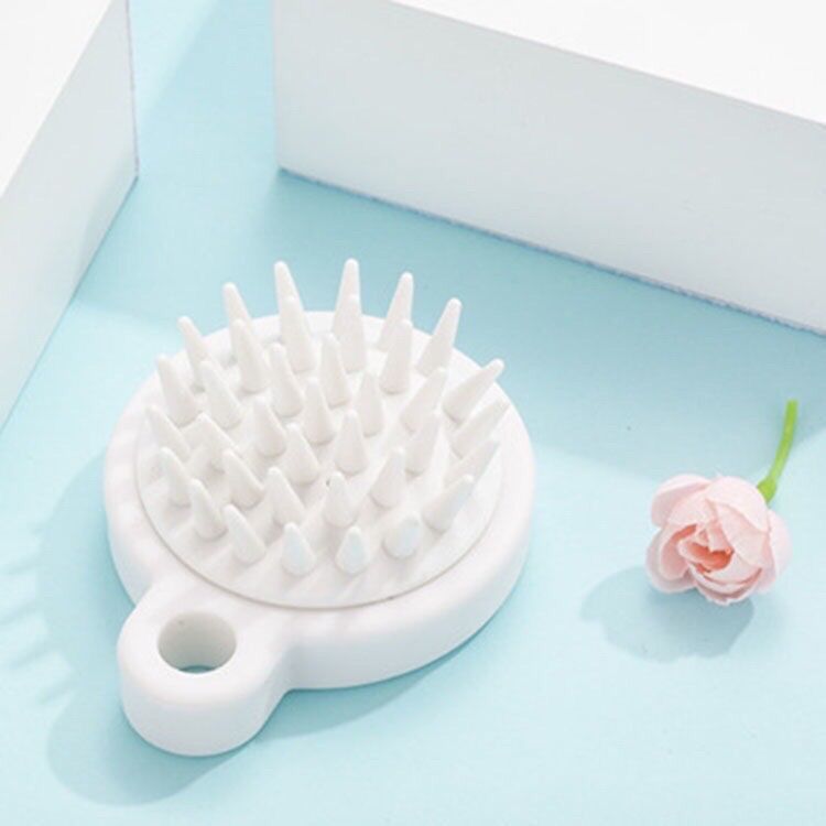 Lược gội đầu silicon Nhật, mát xa da đầu, kích thích mọc tóc