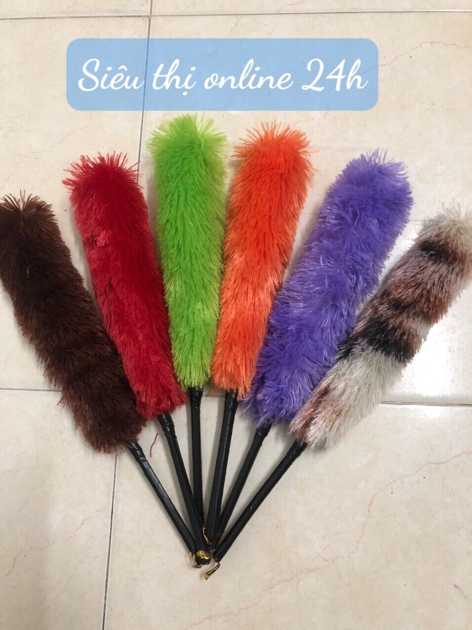 Chổi quét bụi len màu cực mịn giao màu ngẫu nhiên size s