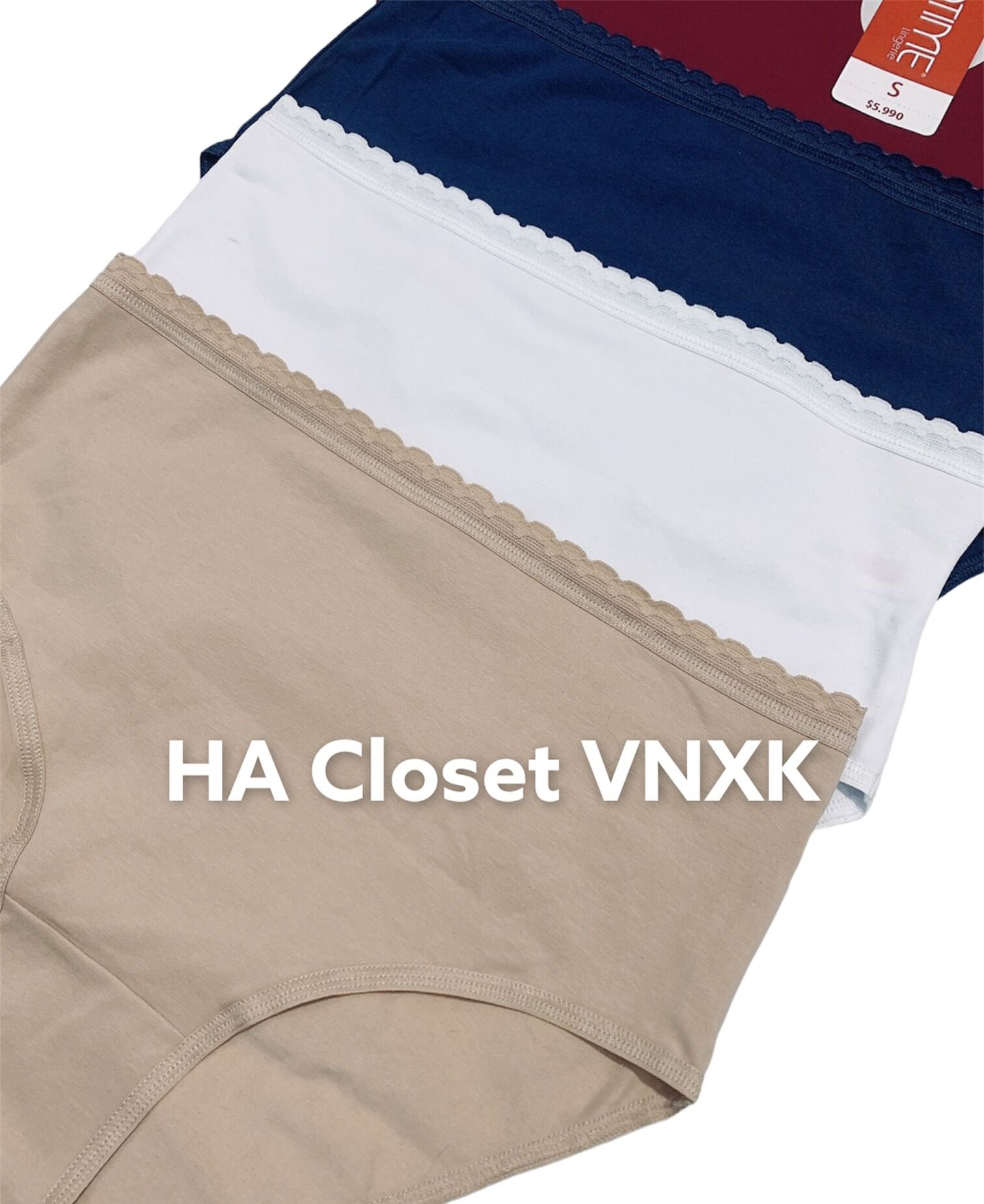 Combo 5Quần Lót Cotton Lưng Cao Dư Xịn