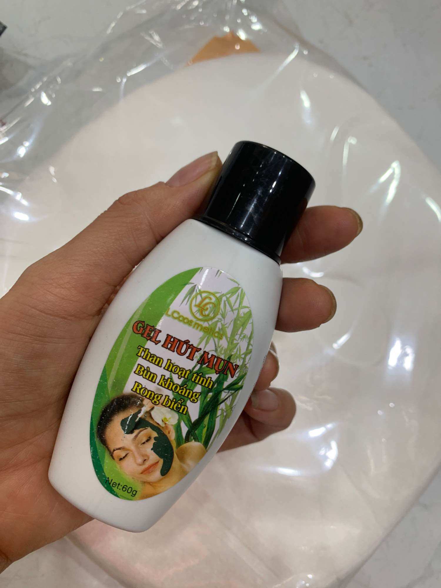 Combo gel lột mụn + giấy lột mụn 5 miếng mặt nạ