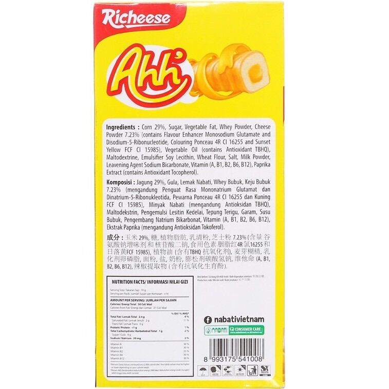 COMBO 10 CÁI BÁNH ỐNG XỐP PHÔ MAI AHH