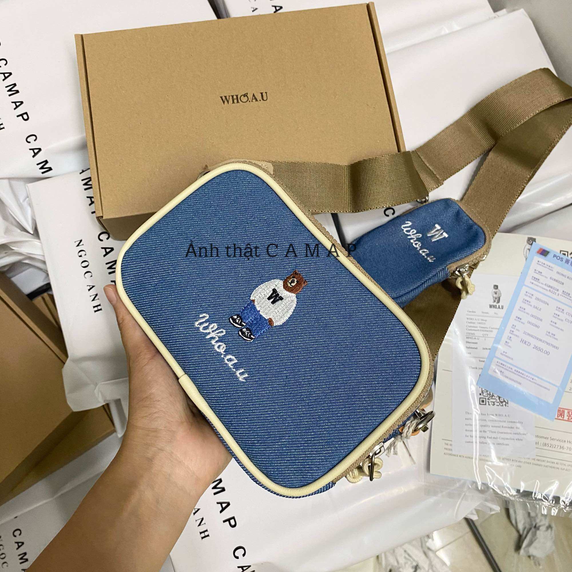 Túi đeo chéo Unisex Whoau