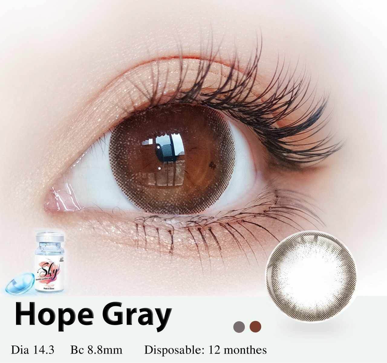 [HOT] 1 Cặp lens Hàn xuất Thái màu đẹp tuyển chọn, HSD 1 năm, dễ đeo không cộm mắt, giúp cửa sổ tâm hồn thêm thu hút, tặng kèm khay đơn lens mắt