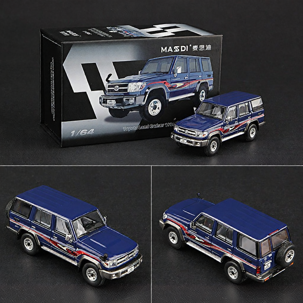 MASSI | Mô Hình Hợp Kim Toyota Land Cruiser Tỷ Lệ 1:64 Màu Đen