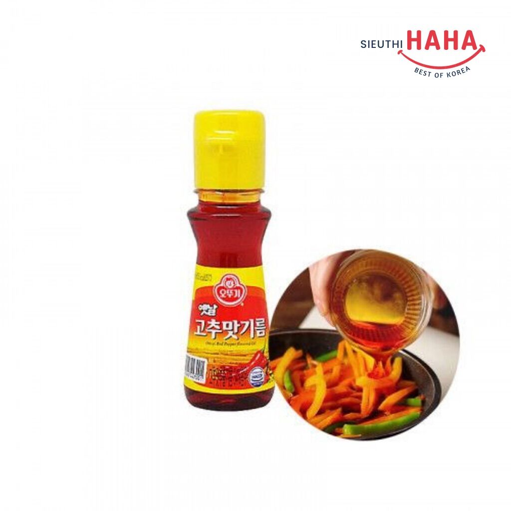 Dầu ớt hàn quốc OTTOGI RED PEPPER FLAVORED OIL 80ml