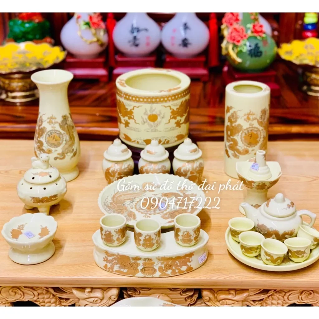 Bộ đồ thờ cúng ban thần tài thổ địa