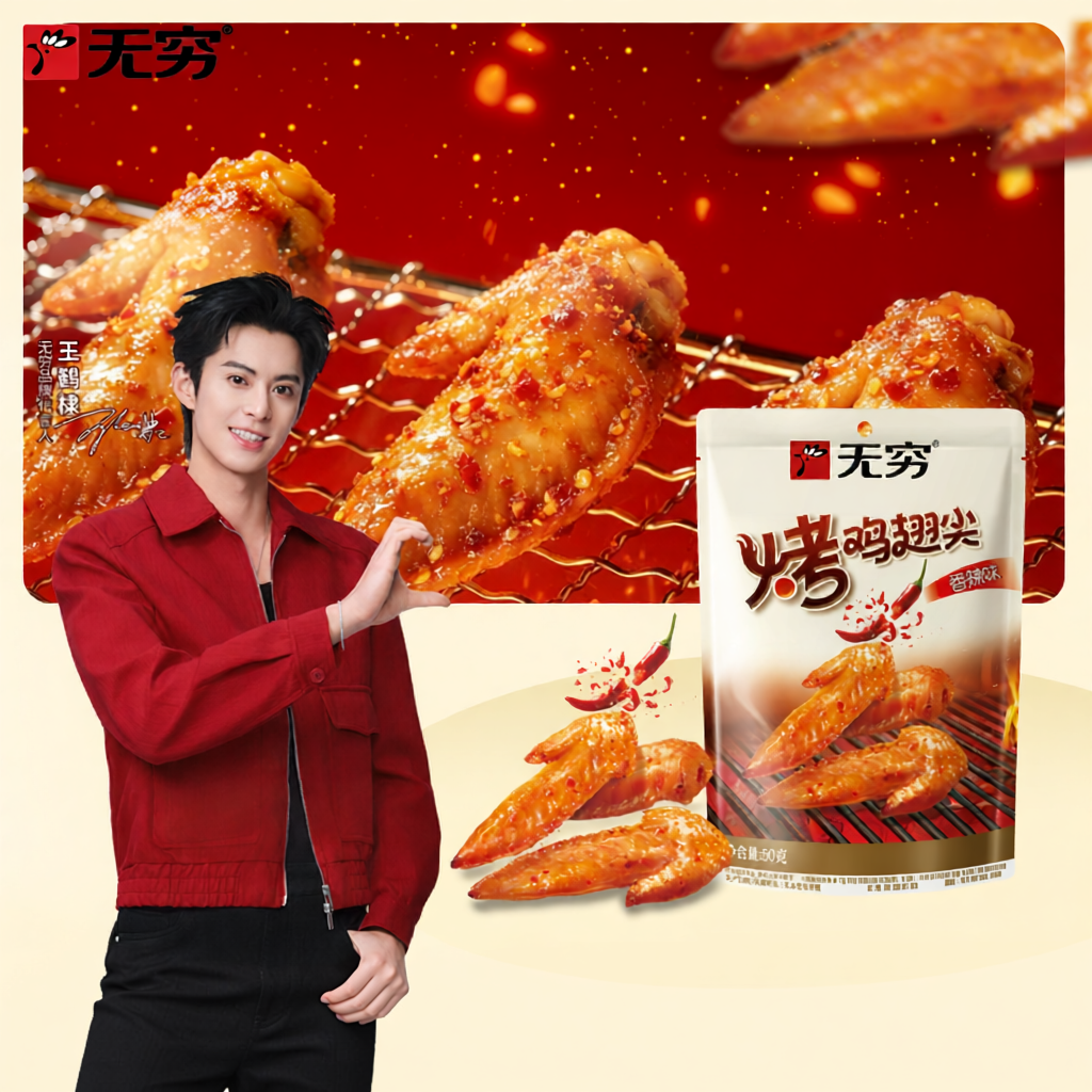 WUQIONG | Cánh Gà Mật Ong Cay 50g