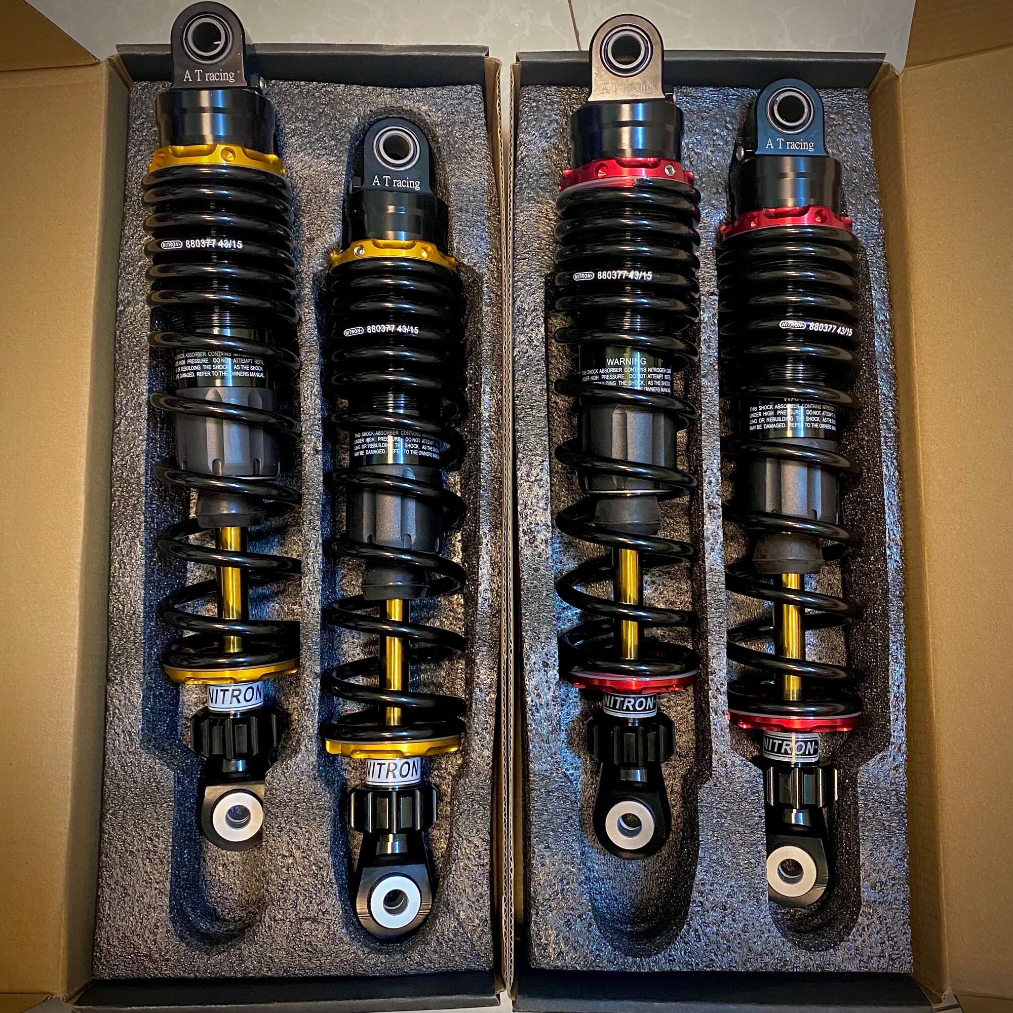 Phuộc nhún sau Nitron cho các xe Dream Wave Axelo Ellegant Suviva Cub 330mm ....