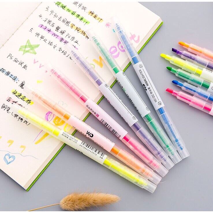 Bút đánh dấu - bút highlighter 6 màu CY - bút dạ.