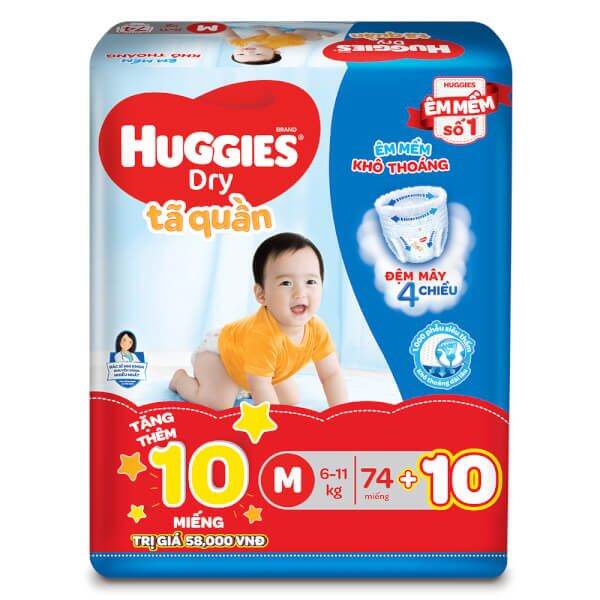 Tã quần m74 tặng 10 miếng