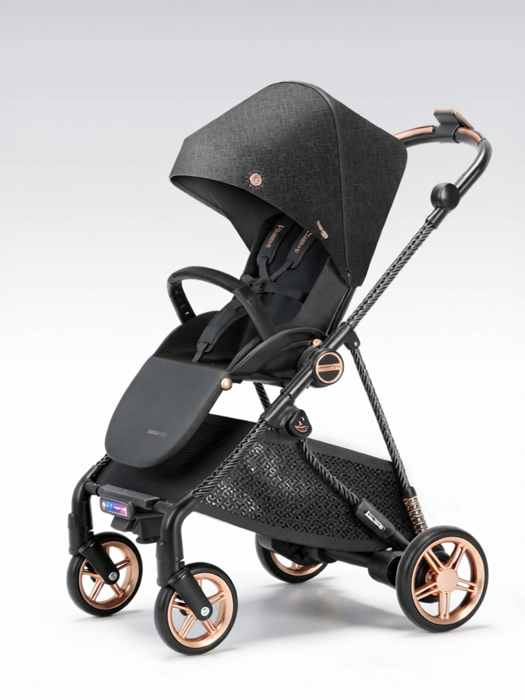 Intelligent Following Brake Bi-directional Sit-Lie Stroller