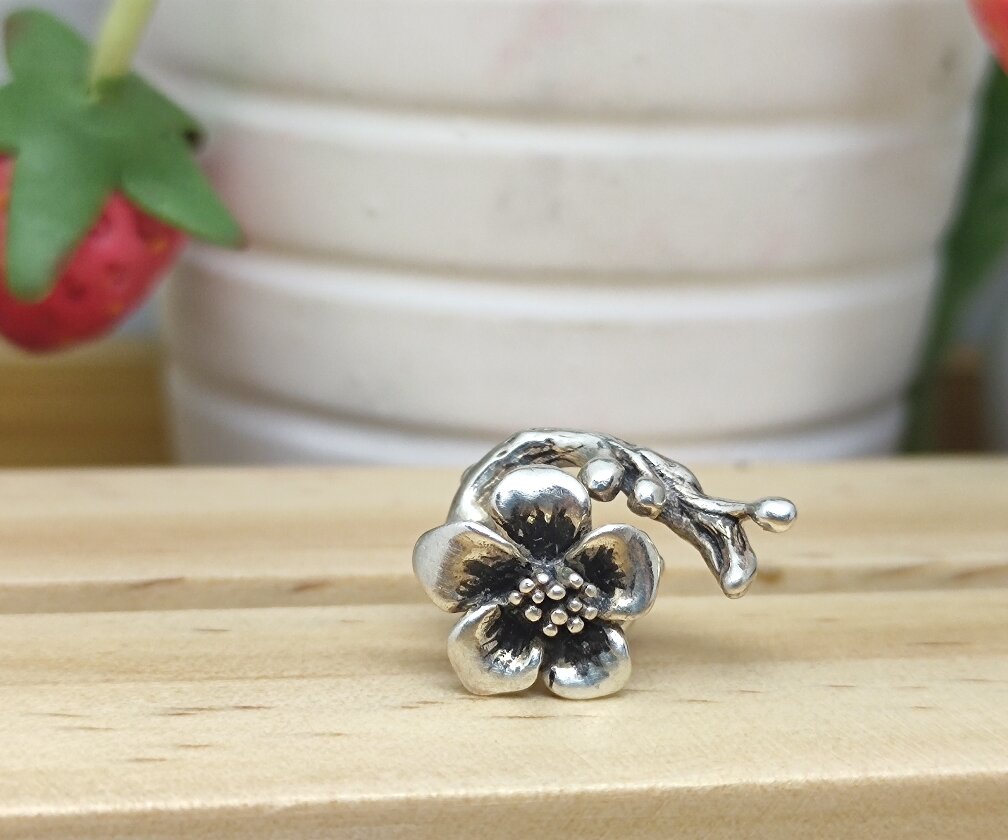Gaubee charm bạc 925 chùm 1 hoa