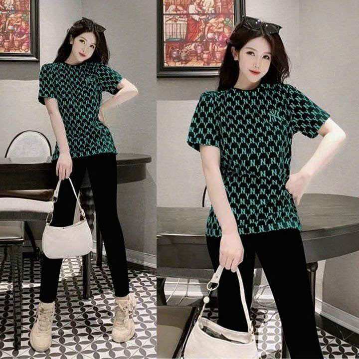 SÉT BỘ ĐỒ NỮ QUẦN DÀI THUN COTTON PHỐI 3D CAO CẤP