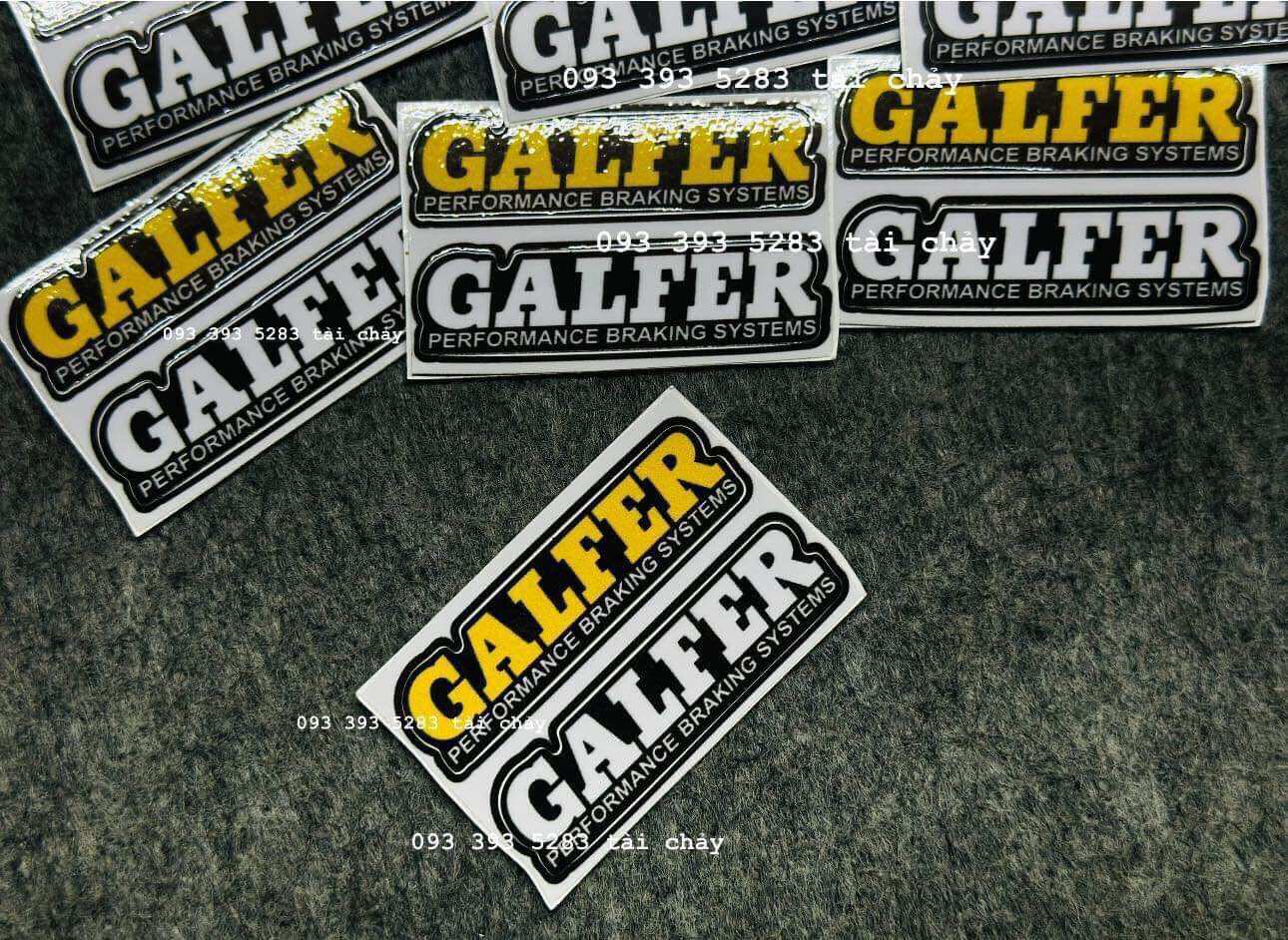 [ 1 CẶP 2 TEM ] TEM STICKER GALFER DÁN TRANG TRI XE