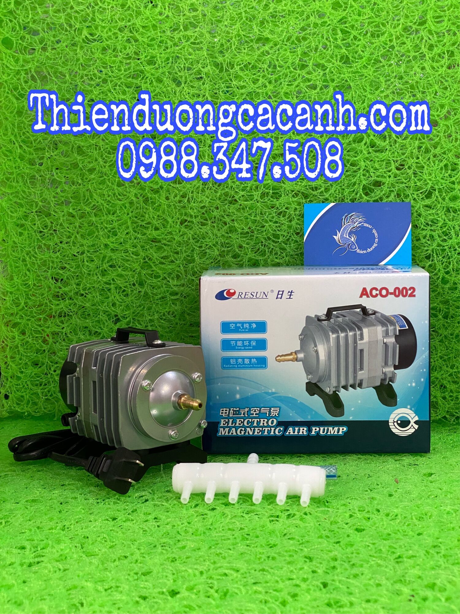 Máy sủi oxy hồ cá resun aco-002
