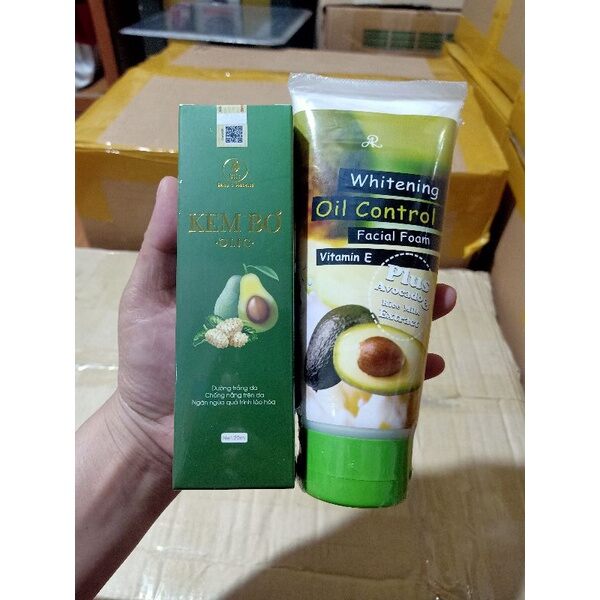 COMBO hoàn hảo sửa rửa mặt kết hợp kem bơ dưỡng trắng da