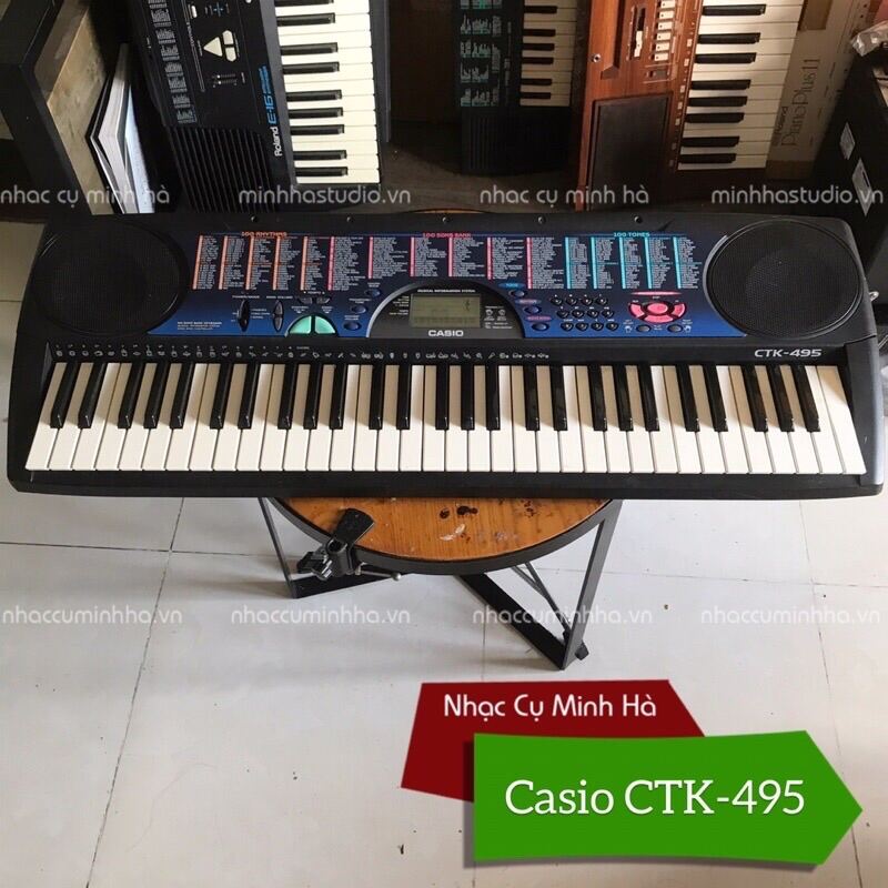 Đàn Organ Casio CTK-495 chính hãng đã qua sử dụng, chạy hoàn hảo