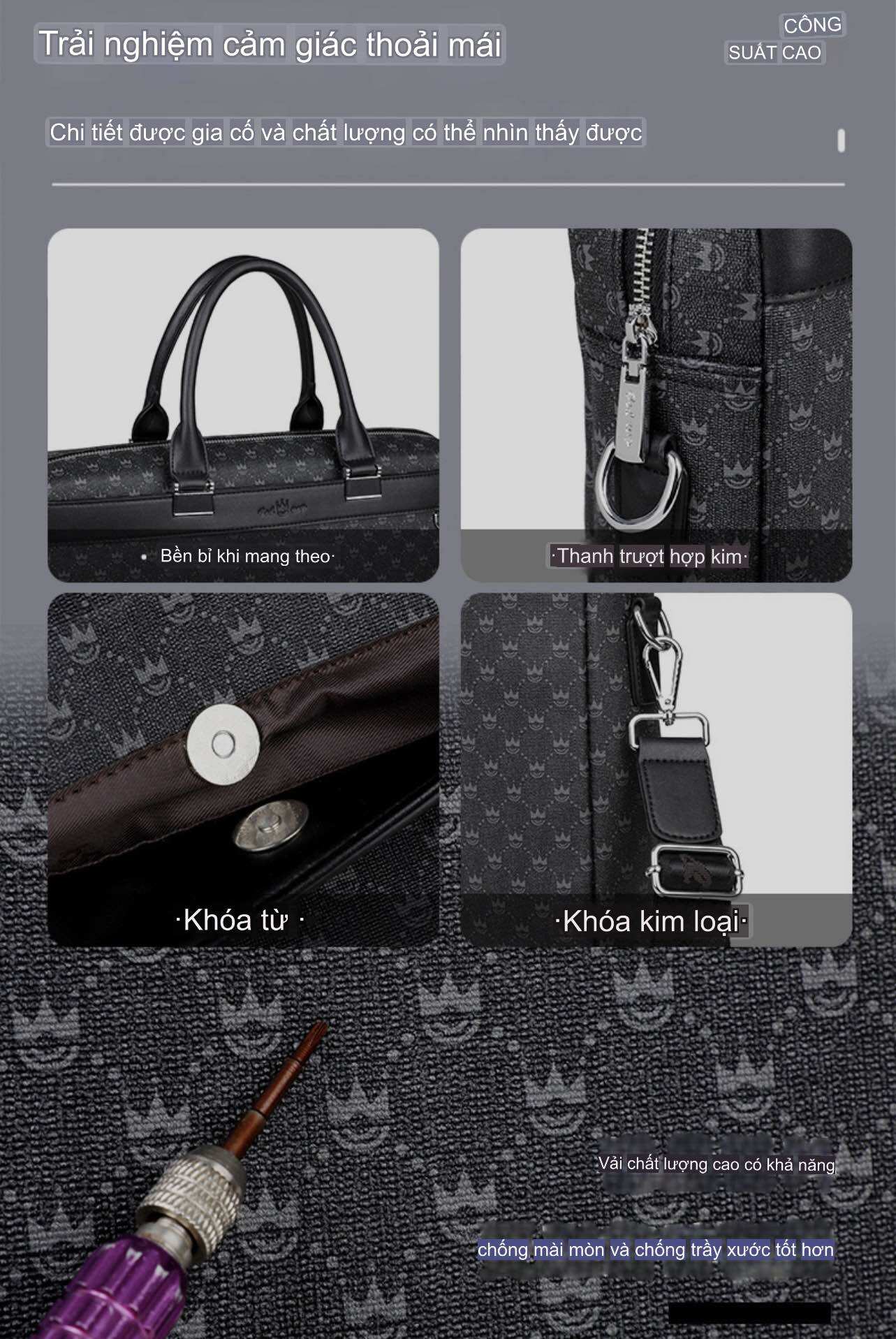 Cặp Da Công Sở San Boutique S0780.Túi Xách Da Doanh Nhân.