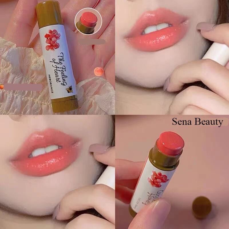 Son dưỡng Herorange trái cây có màu túi nơ Sena Beauty
