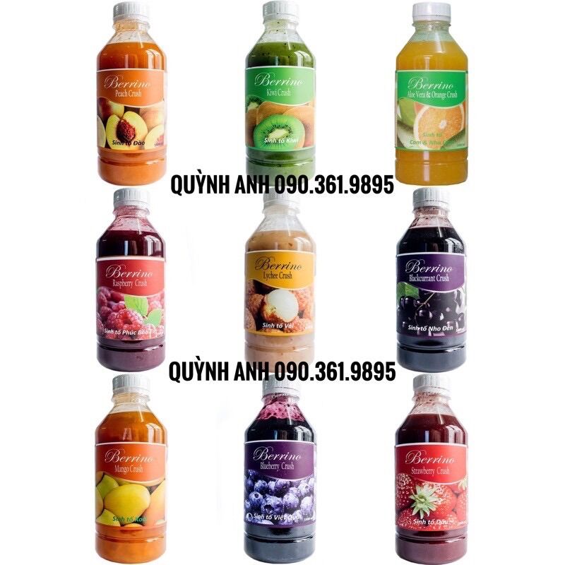Sinh tố berrino dâu 1lit