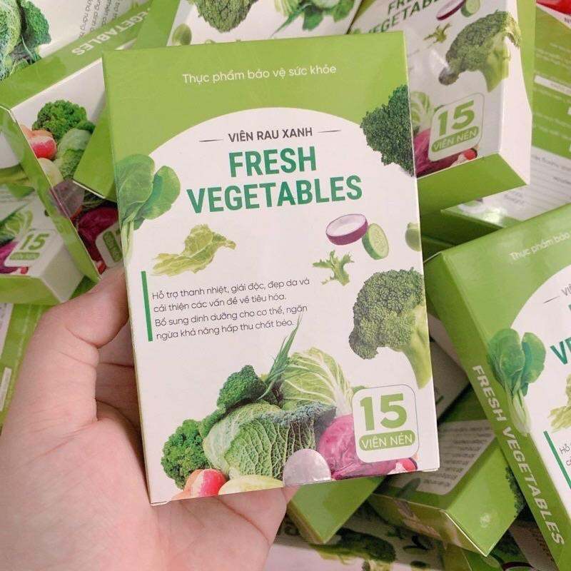 Viên Rau Xanh Fresh Vegetables detox giảm cân hiệu quả