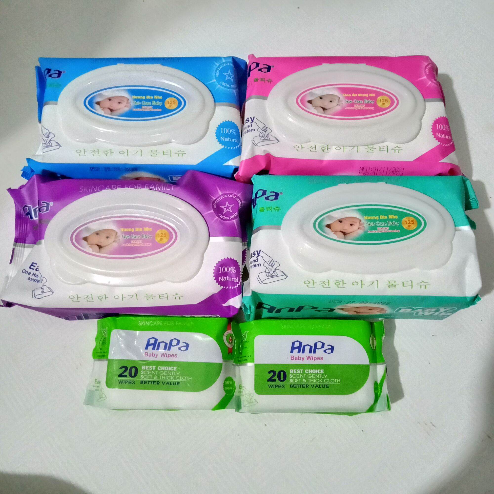 Khăn giấy ướt anpa 20 tờ - 125 tờ
