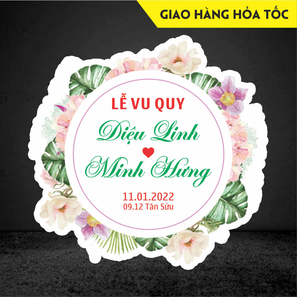 Bảng để cổng cưới, trang trí đám cưới