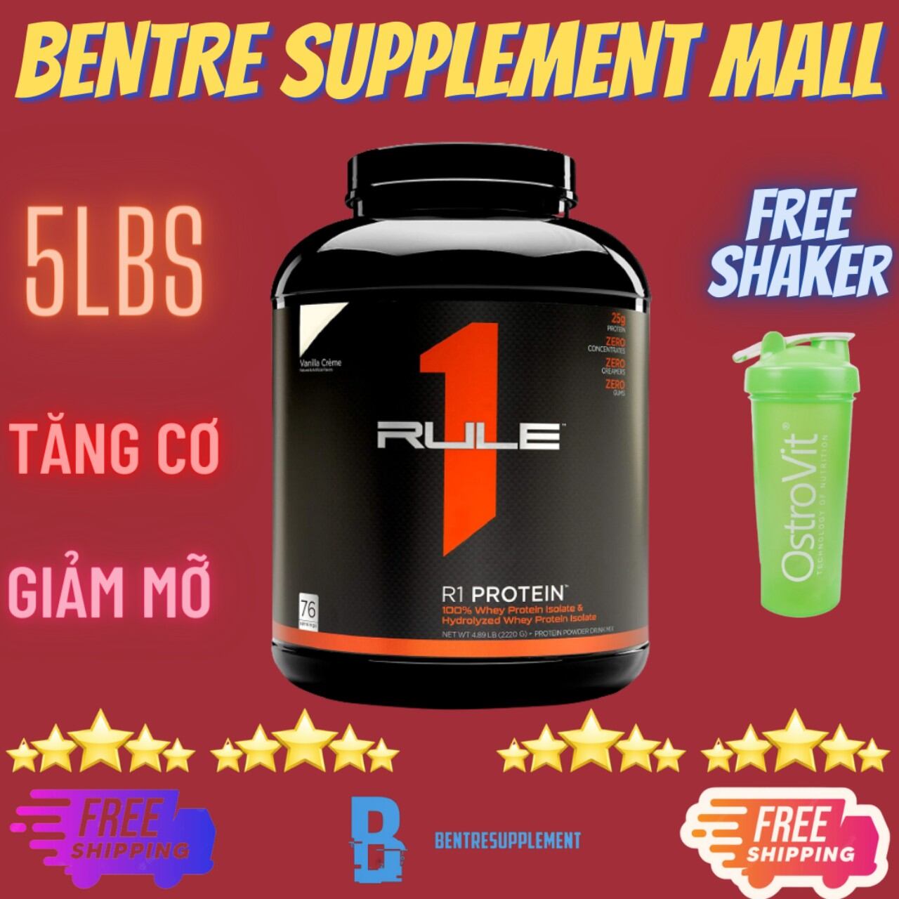 Whey rule 1 r1 protein hydro/iso protein - 5.03 lbs