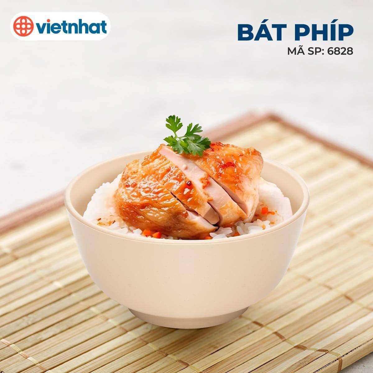 Chén cơm chén canh phíp nhựa meca nâu tốt