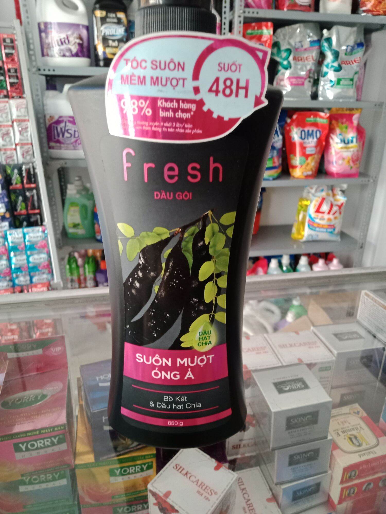 Dầu gội bồ kết fresh - dưỡng tóc suôn mềm bóng mượt 550gr