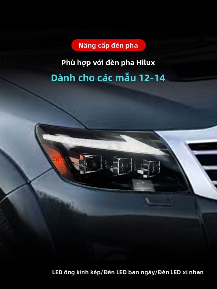 Running LED Daytime Lights for Toyota Hilux Headlight Assembly Giá 11,375,000 Đồng*Miễn phí vận chuyển