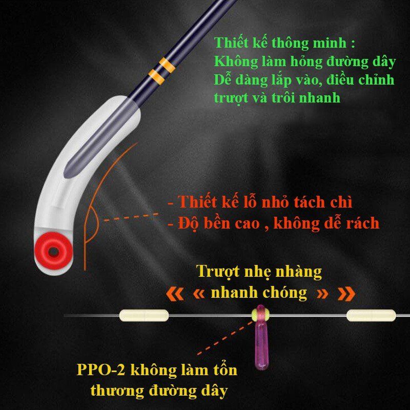 chân cắm phao câu đài, chân cắm phao silicon