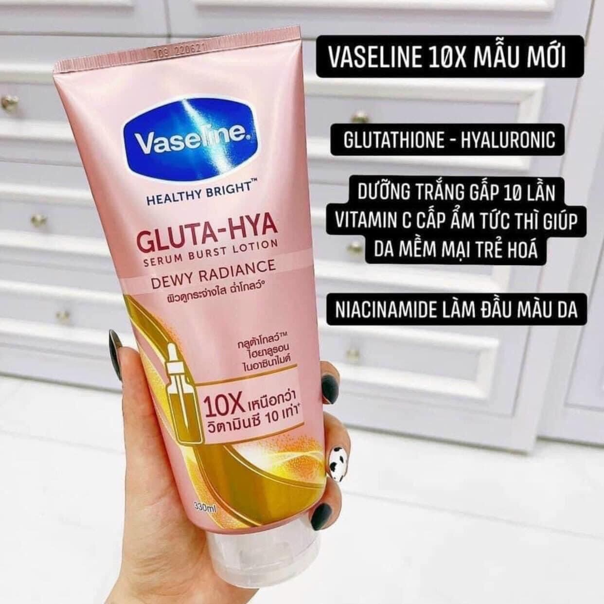 Vaseline 10x gluta hya đêm