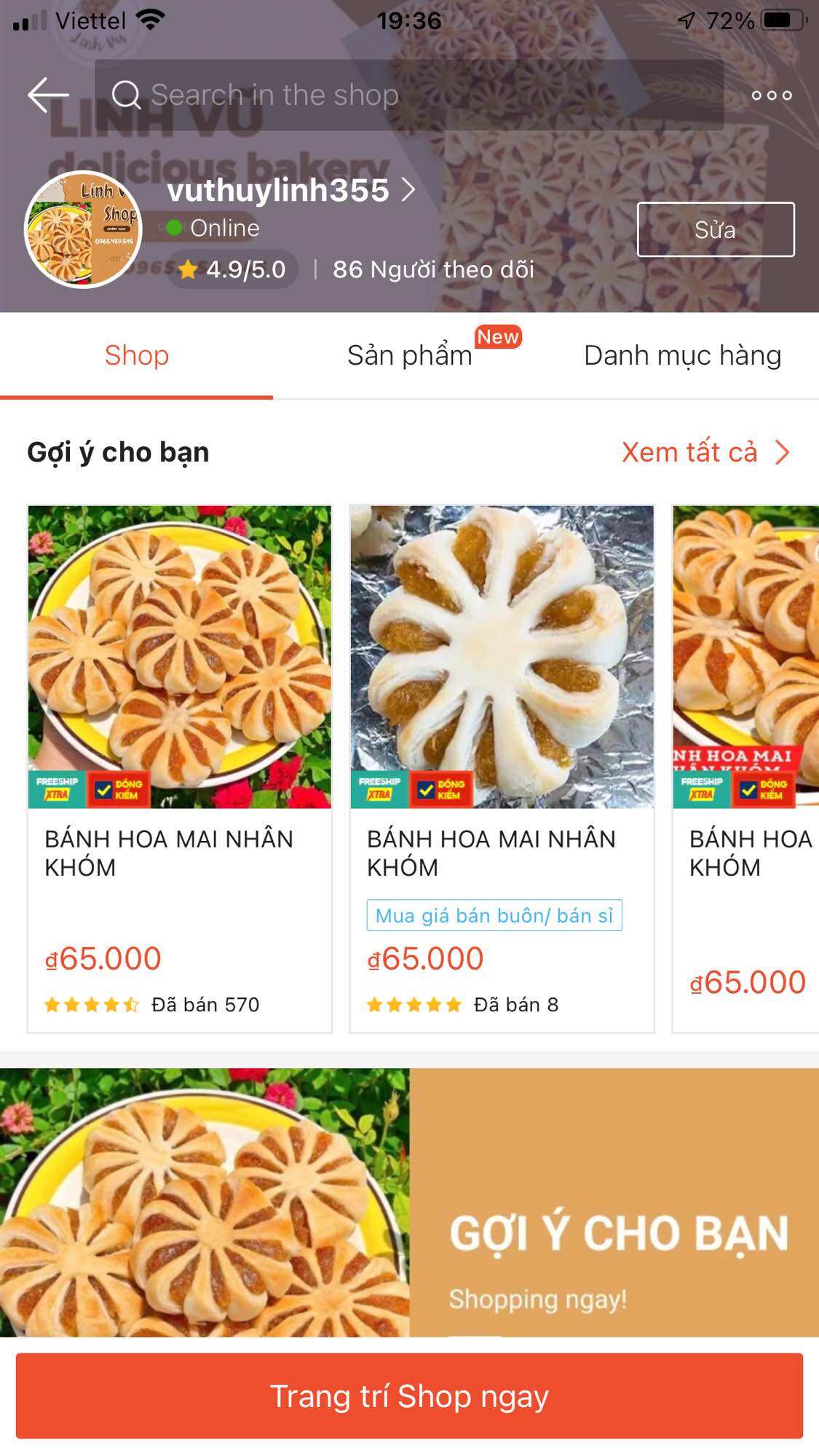 BÁNH HOA MAI NHÂN KHÓM