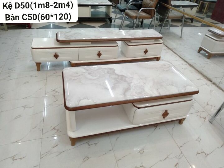 Bàn trà mặt đá nhập khẩu được kiểm hàng (chỉ ship HN và HCM)