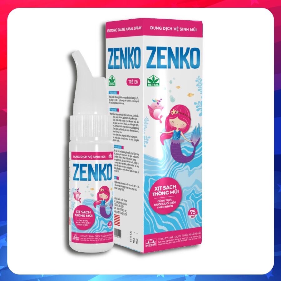 DUNG DỊCH VỆ SINH MŨI ZENKO chai 75ml